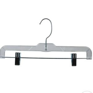 Heavy-Duty 14” Pant Hangers Lot of 50 | Retail Display Style | Clear